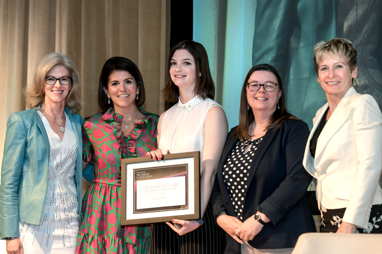 Peggy Whitson Honored by Adler Planetarium: Cynthia Ballew, Meg Sauer, Meghan McCabe, Dr. Michelle Larson
