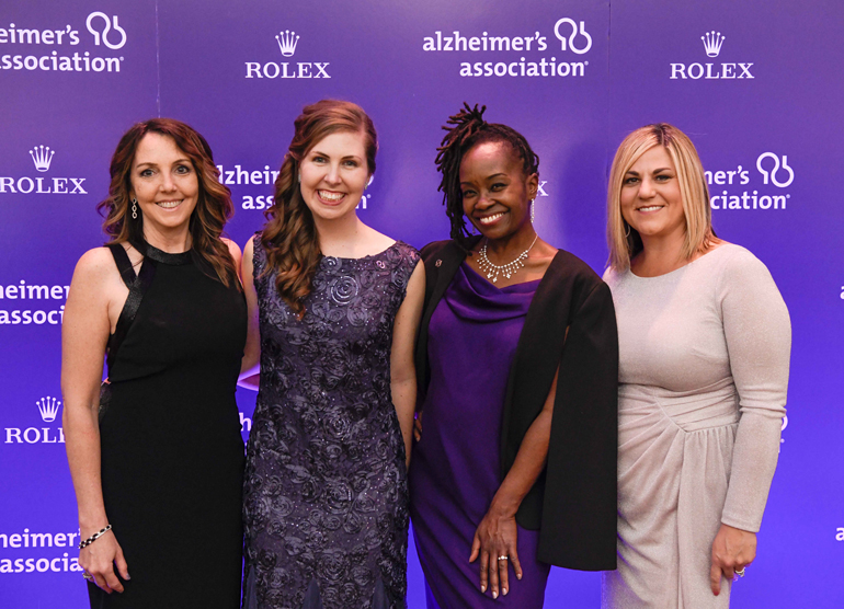 Alzheimer's Association: Deborah Pearce, Laura Putman, Leah Costantino and Peggy Jacober