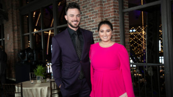 Kris Bryant and Jessica Bryant at Cubs Charities' Bricks and Ivy Ball 2019
