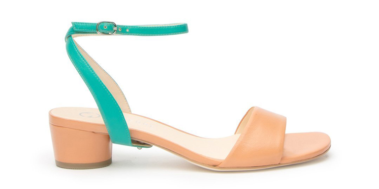 summer sandals: Alterre Shoes Blush Sandal + Teal Marilyn