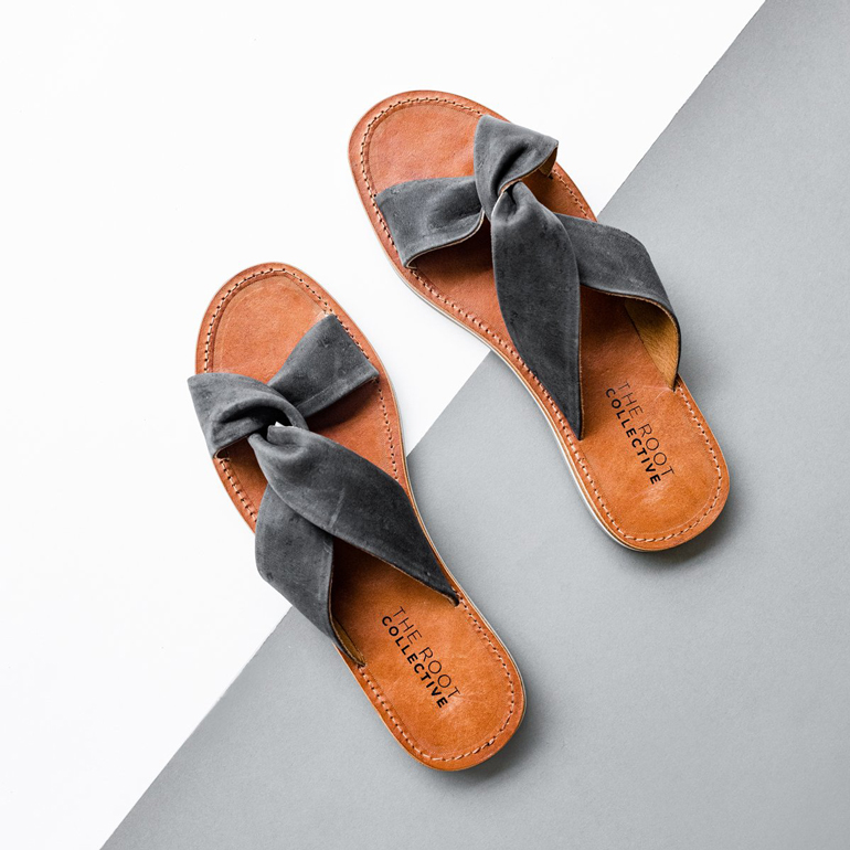 summer sandals: The Root Collective Molly Sandal in Dusk Leather