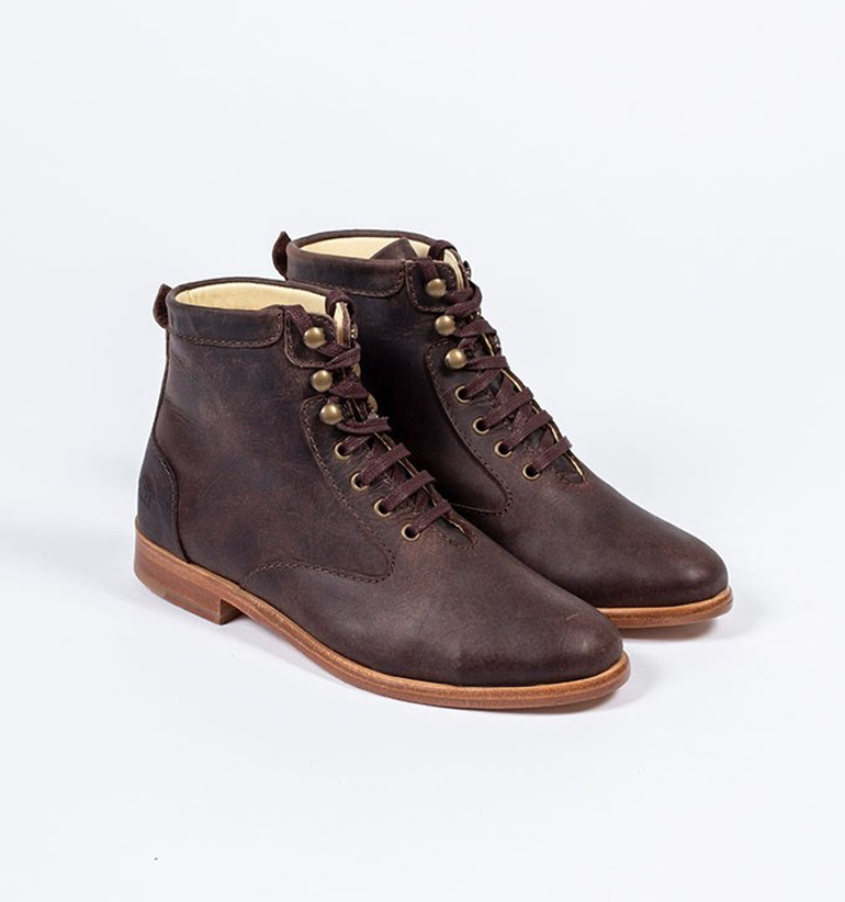 Fall Boots: Ekn Footwear Desert High Boots in Brown Leather