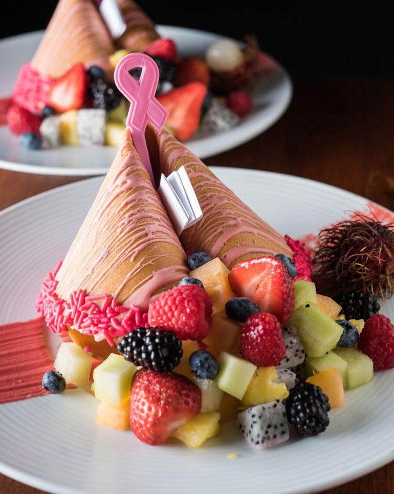 Breast Cancer Awareness Month: Tao Chicago Giant Pink Fortune Cookie