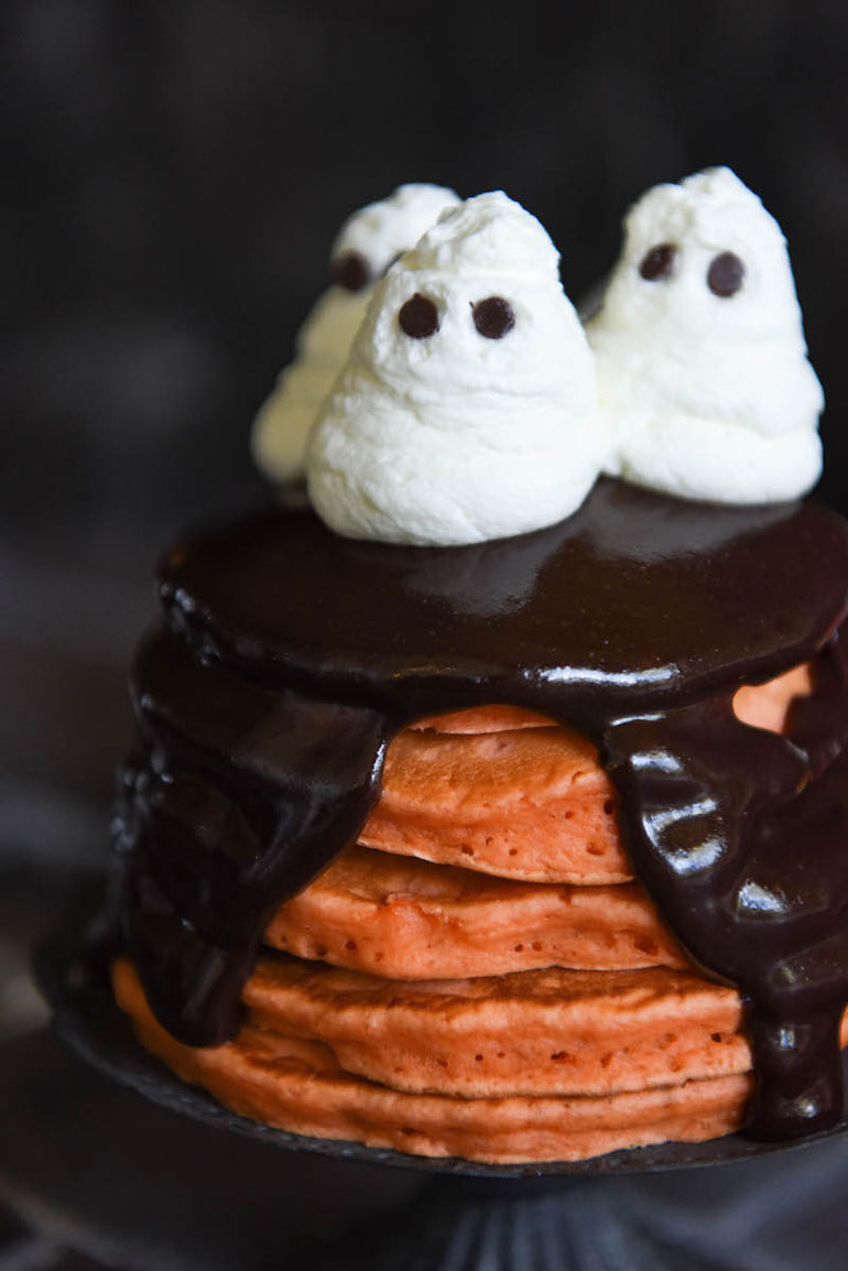 Halloween Movie Marathon Ghost Pancakes for Casper