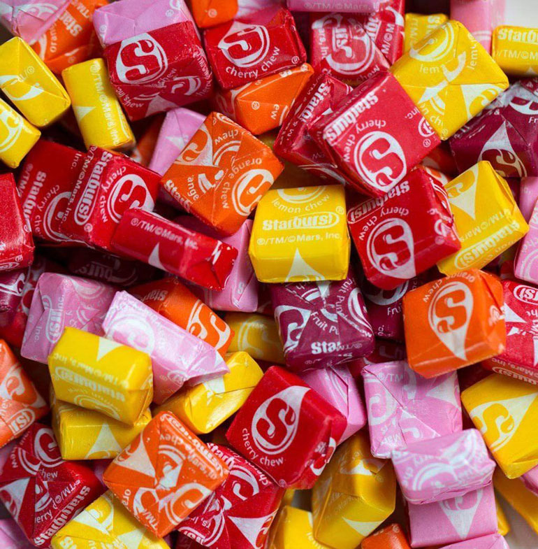 Star Signs as Halloween Candy Starburst