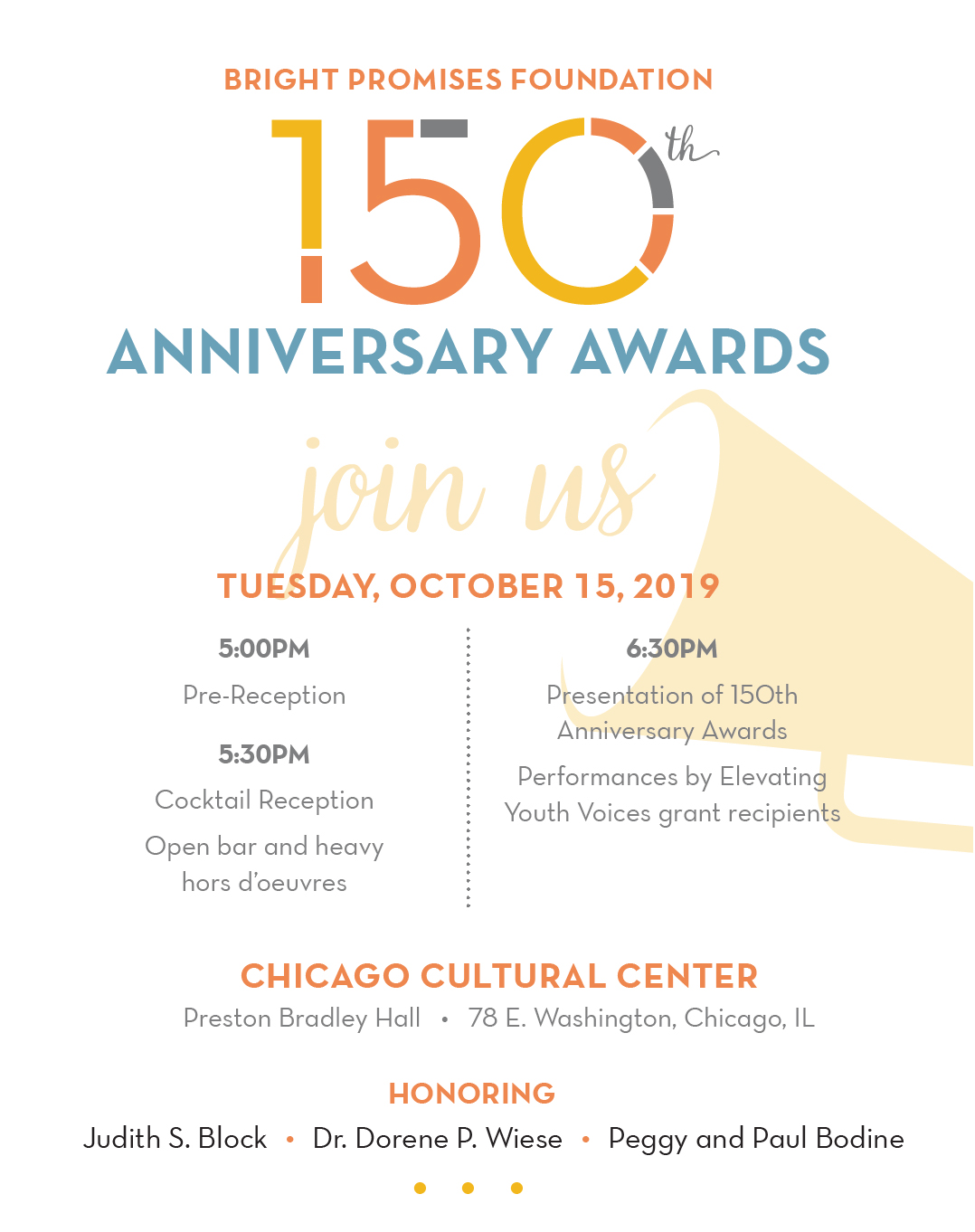 Bright Promises Foundation's 150th Anniversary Awards