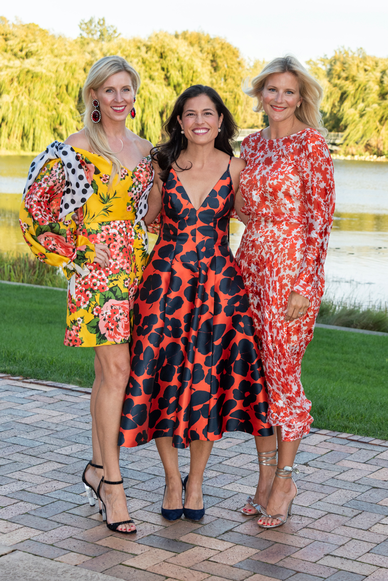 Sally Brown Thilman, Amie Alfe, and Wendy Labrum at the Chicago Botanic Garden Harvest Party