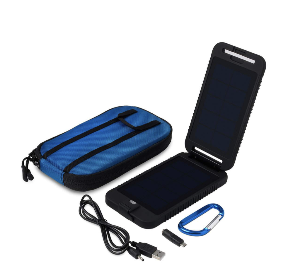 tech gifts: Solar Adventurer Portable Solar-Powered Phone Charger