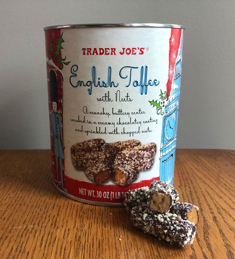 Trader Joe's Holiday Haul English Toffee with Nuts