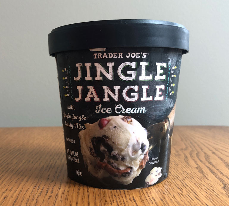 Trader Joe's Holiday Haul Jingle Jangle Ice Cream