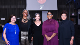 YWCA: Cindy Hartwig, Sekile M. Nzinga, Alpana Singh, Mya Allen, Karen Singer