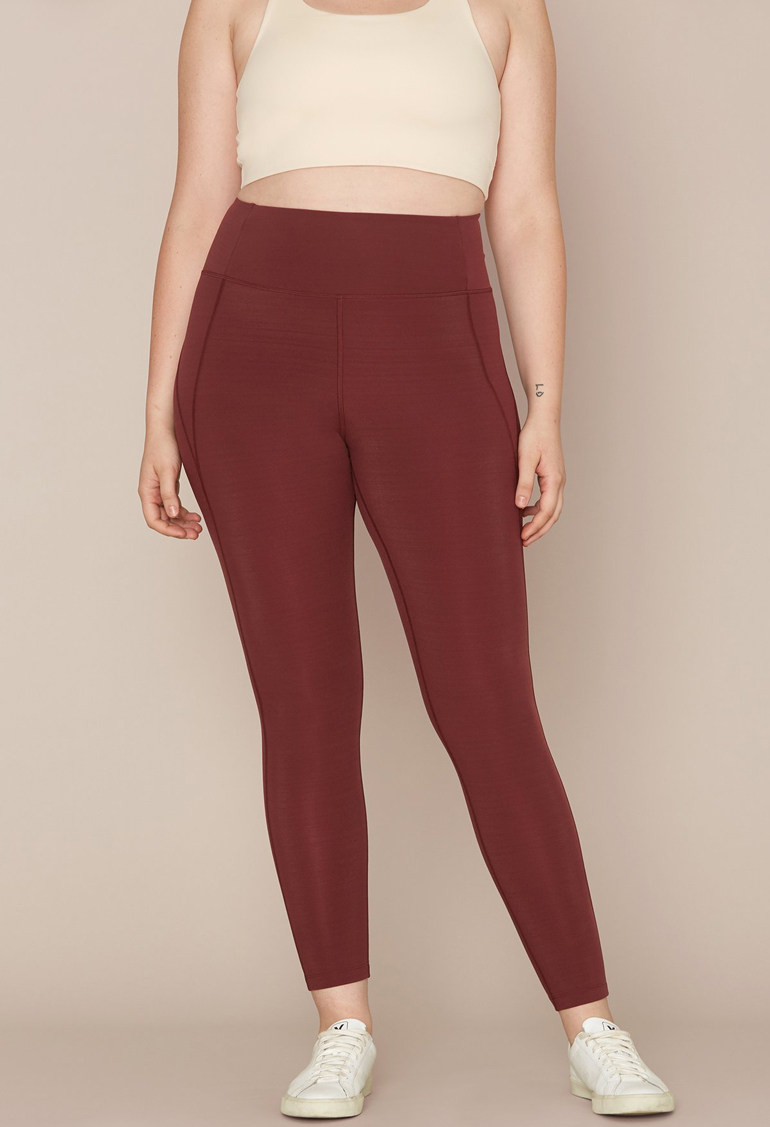 fitness gifts: Wine LITE High-Rise Legging from Girlfriend Collective