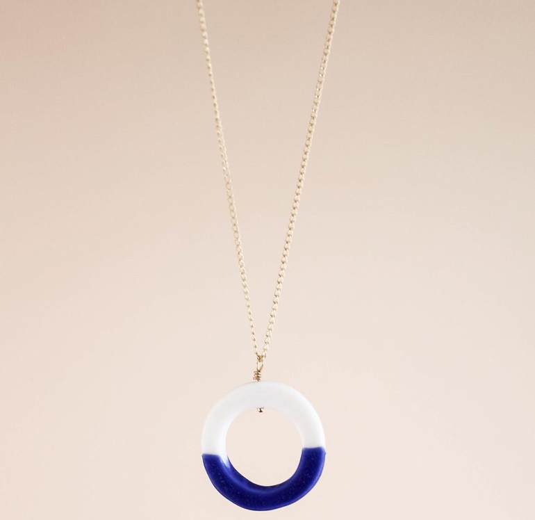 Pantone Color of the Year 2020: Barrow Lapis Volta Necklace at Milk Handmade