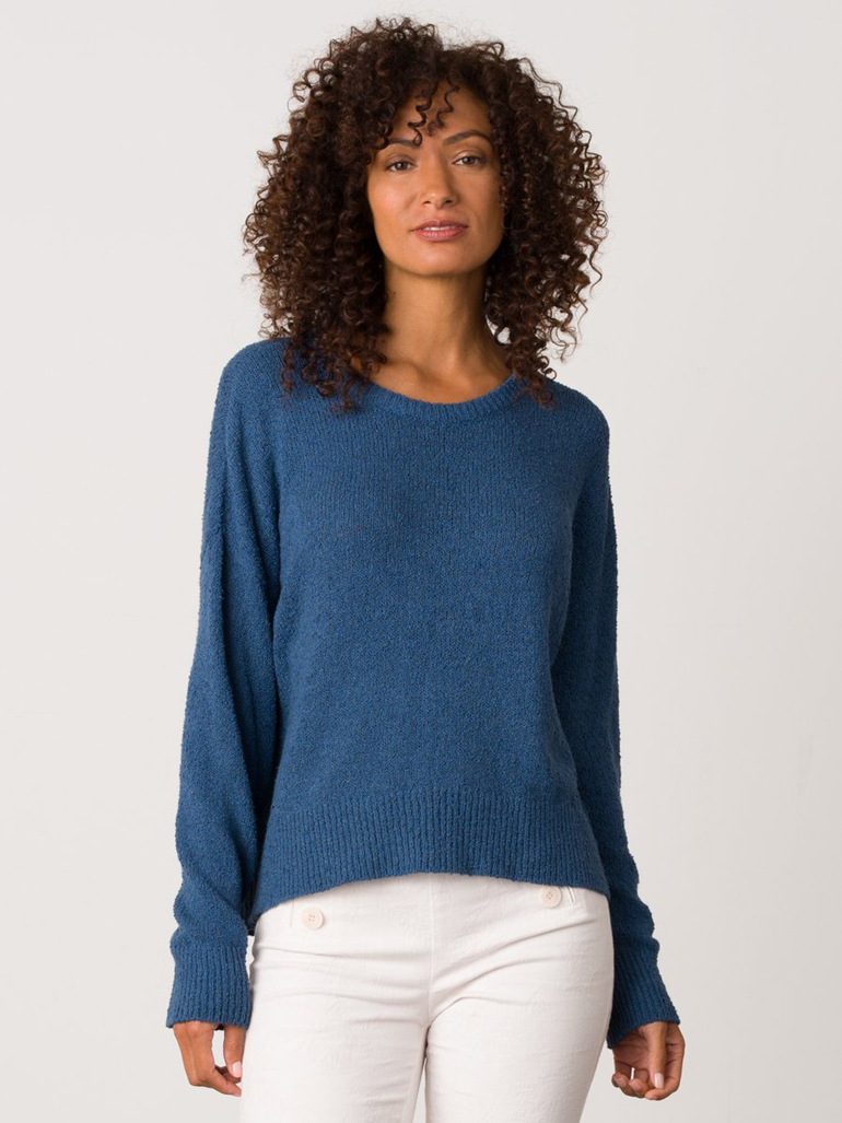 Pantone Color of the Year 2020: Margaret O'Leary Box Crew Neck in Prussian