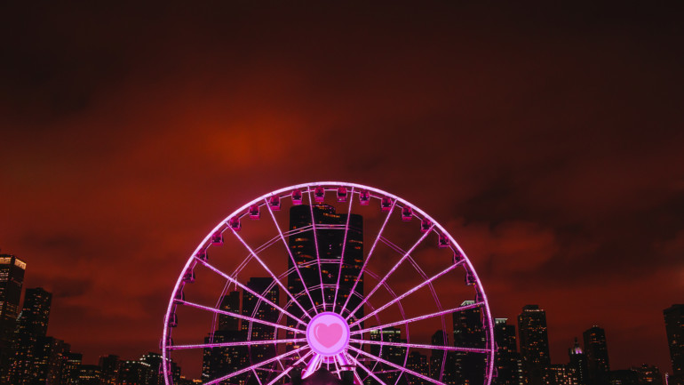 Valentine's Day at Navy Pier in Chicago