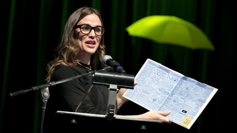 Jennifer Garner Amy Krouse Rosenthal Yellow Umbrella