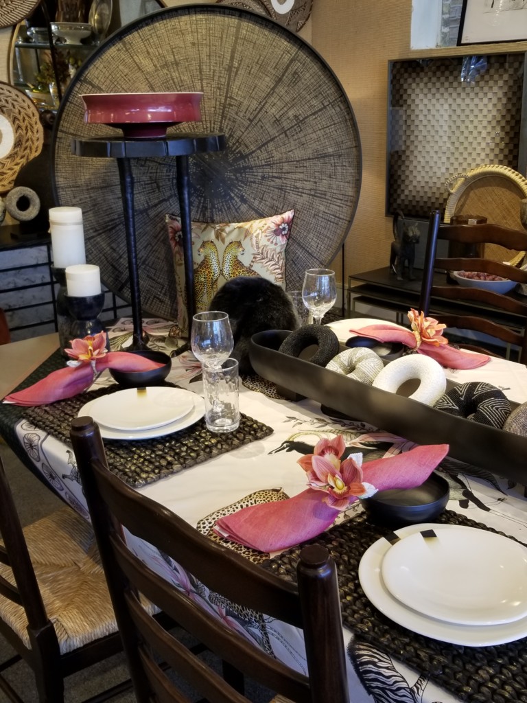 Material Possessions Inc., Winnetka and Northfield home design stores, high-end, home decor, table setting, tablescape