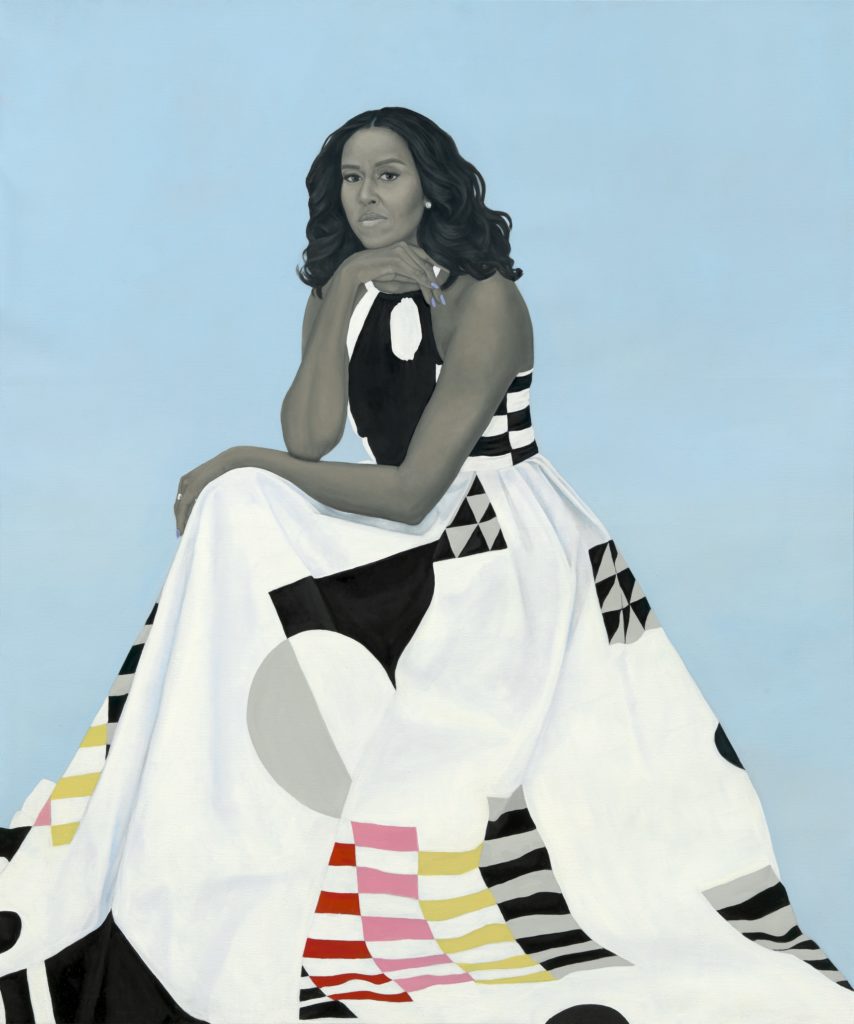 First Lady Michelle Obama by Amy Sherald.