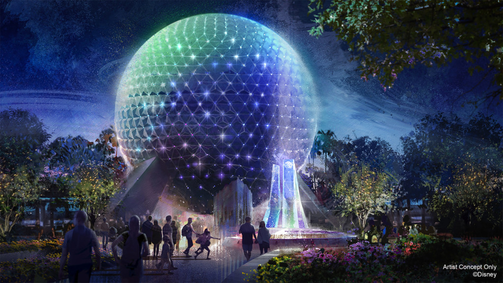 Spaceship Earth Beacon of Magic Disney World