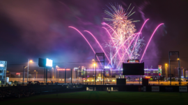 Fireworks at Impact Field Chicago Dogs