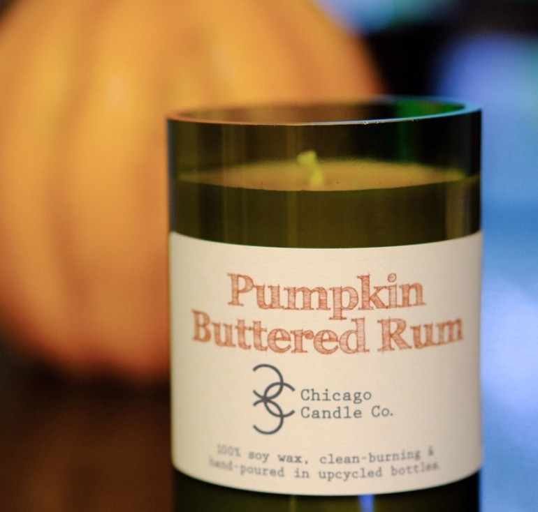 Chicago Candle Co Buttered Pumpkin Rum Candle