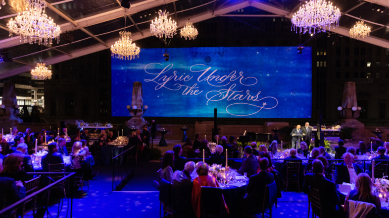 Lyric Opera Under the Stars tent - photo Jaclyn Smpson