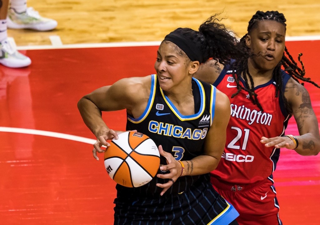 Candace Parker makes WNBA history as Chicago Sky beat Connecticut Sun