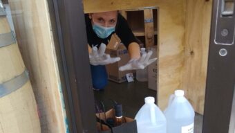 Koval Distillery Making Hand Sanitizer COVID-19