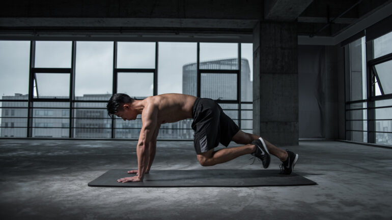 man working out