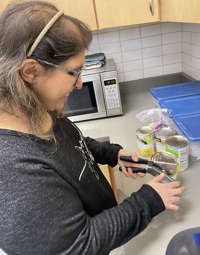 Shore Community Services participant Emily in Cooking Club