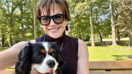 Susan Berger with her dog Winston