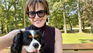 Susan Berger with her dog Winston