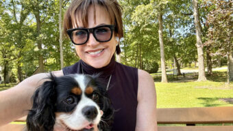 Susan Berger with her dog Winston