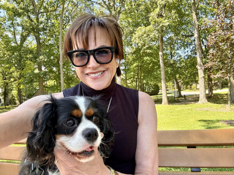 Susan Berger with her dog Winston