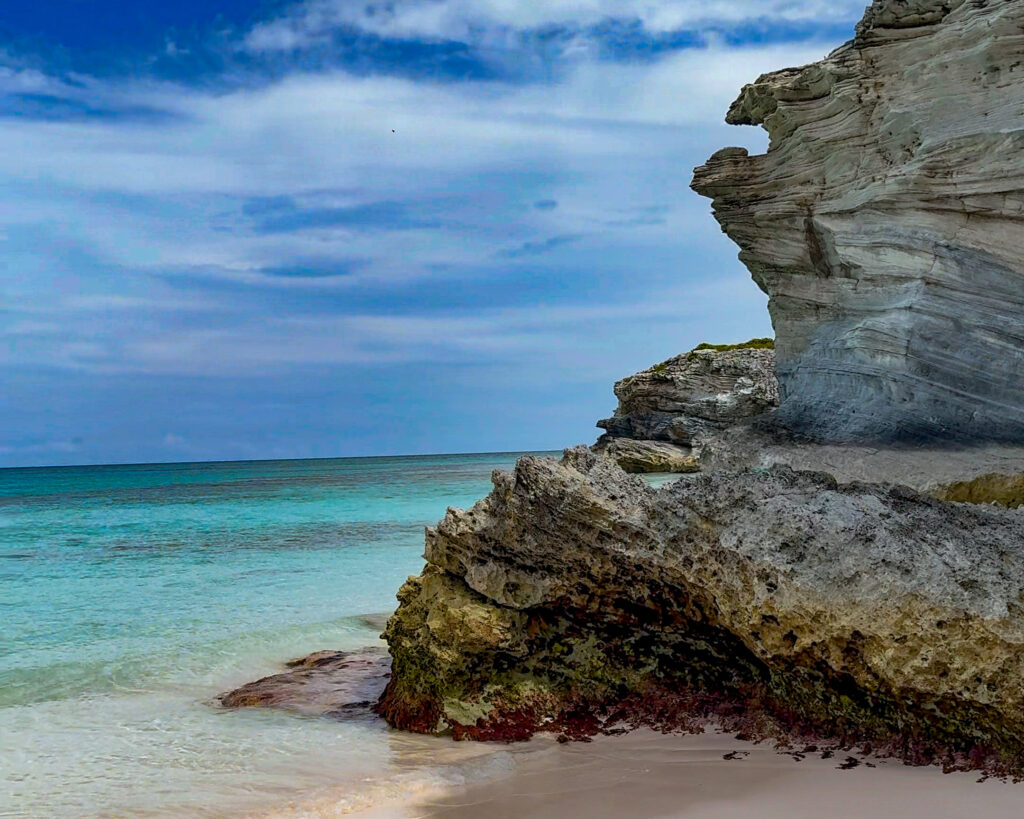 Disney Lookout Cay limestone cliffs