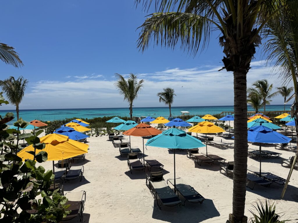 Lookout Cay beach chairs