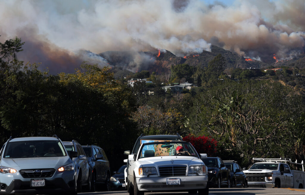 Powerful Winds Fuel Multiple Fires Across Los Angeles Area