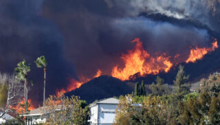 Powerful Winds Fuel Multiple Fires Across Los Angeles Area