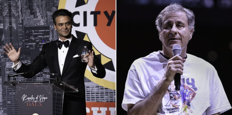 (L) Ravin Gandhi (Photo courtesy of City Year Chicago); (R) Michael Alter (Photo by Michael Reaves/Getty Images)