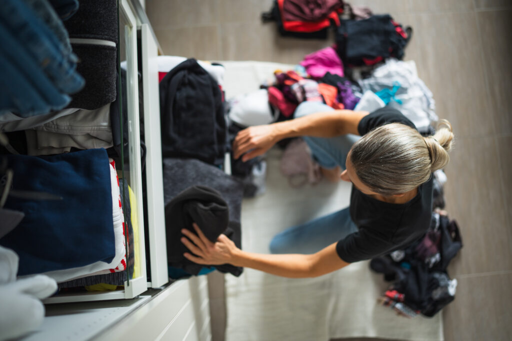 Get organized closet declutter
