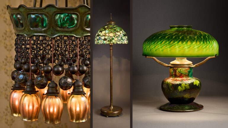 Tiffany lamps Driehaus Museum