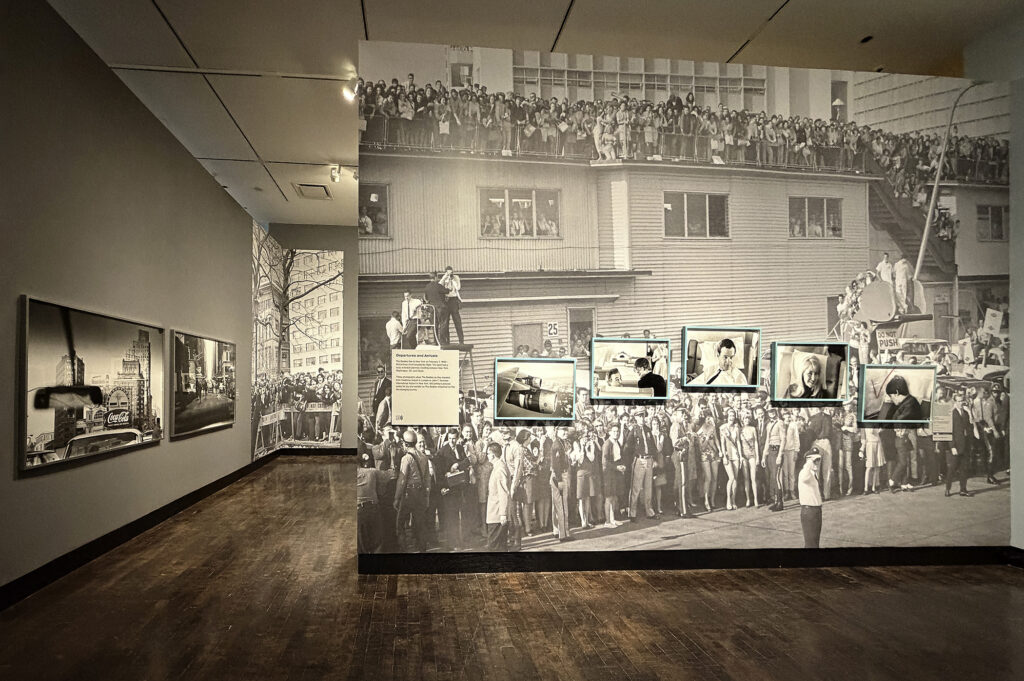 The Frist Art Museum in Nashville, Tennessee is presenting Paul McCartney Photographs 1963-64:  Eyes of the Storm from Nov 6, 2025–Jan 26, 2026.  One wall is dedicated to The Beatles transatlantic flight and arrival in New York for the start of Beatlemania in the US on February 7, 1964. 