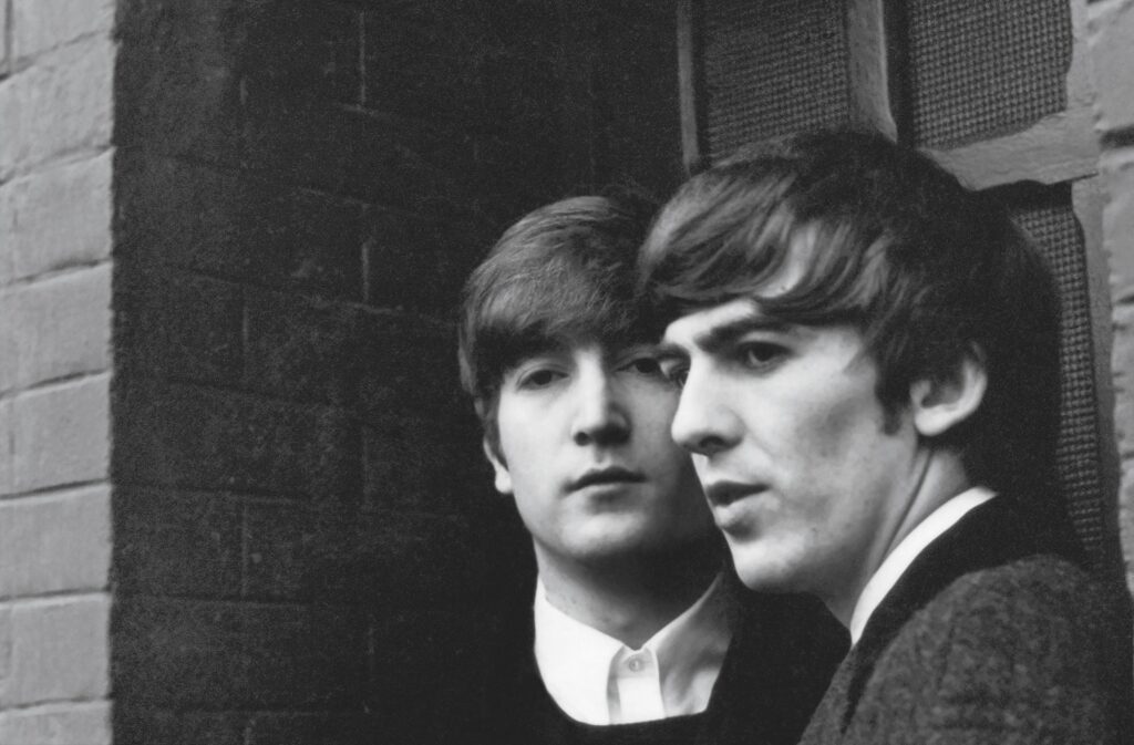 John and George. Paris, January, 1964. 