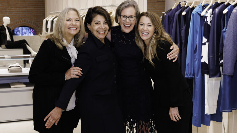 Nancy Santi, Michelle Sybil Melendez, Susan B. Noyes, Catanna Berger at Akris Chicago