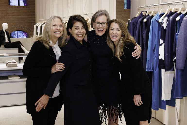 Nancy Santi, Michelle Sybil Melendez, Susan B. Noyes, Catanna Berger at Akris Chicago