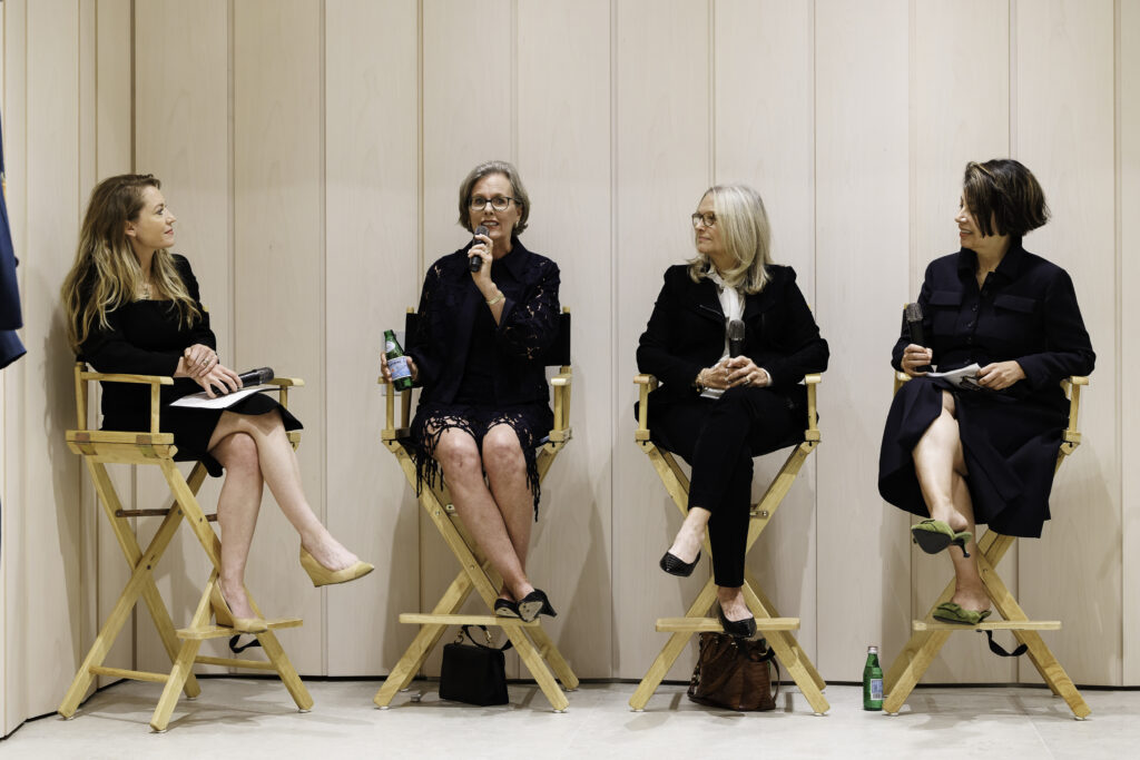 (L-R) Catanna Berger, Susan B. Noyes, Nancy Santi, and Michelle Sybil Melendez at Akris Chicago.