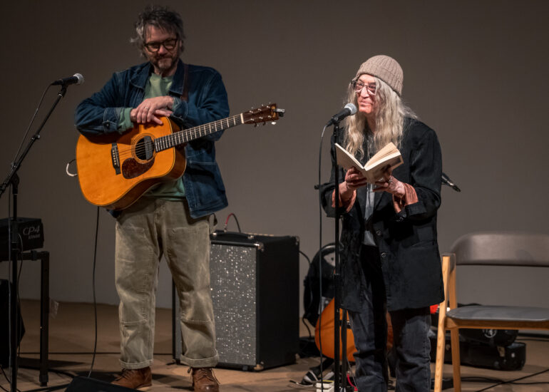Jeff Tweedy and Patti Smith