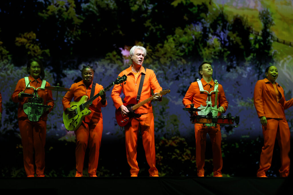 David Byrne performs at the 2026 Coachella Valley Music and Arts Festival
