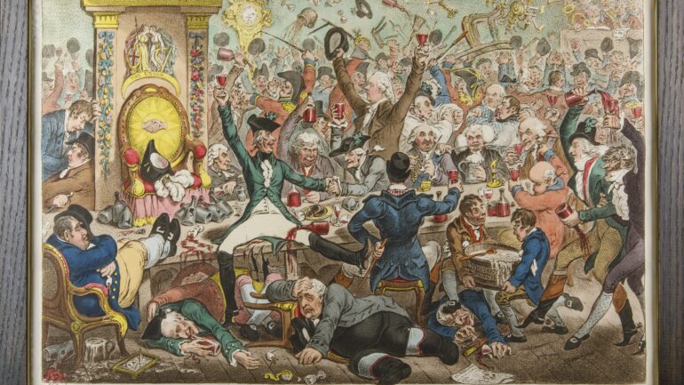 The Union Club, James Gillray, 1801