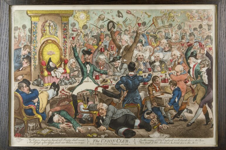 The Union Club, James Gillray, 1801